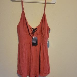 FOREVER21 size L orange romper